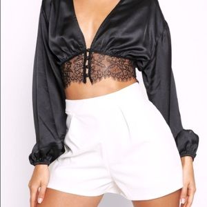 White Alice Smart Shorts